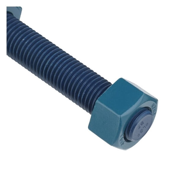 Usa Fastener Threaded Stud, Fluoropolymer Coated, 4 PK B7-.875-5.5