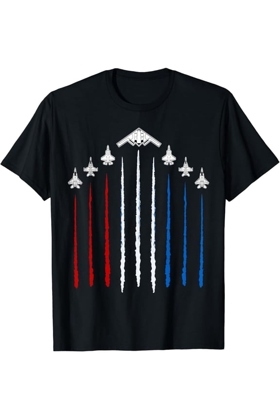 Usa Fighter Jets 4Th Of July Men Women Kids Funny Patriotic T-Shirt