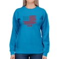 thumbnail image 1 of Usa Flag 4Th Of July Sweatshirt Women -Image by Shutterstock, Female 3X-Large, 1 of 4