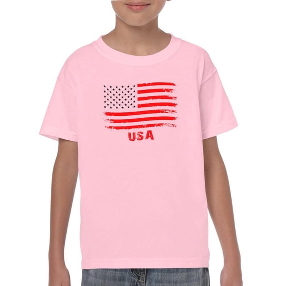 Usa Flag 4Th Of July T-Shirt Juniors -Image by Shutterstock, x-Small
