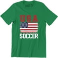 thumbnail image 1 of Usa Flag America American Sport Soccer United States Birthday Men's T-Shirt, 1 of 4