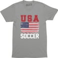 thumbnail image 1 of Usa Flag America American Sport Soccer United States Birthday Men's T-Shirt, 1 of 4