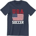 thumbnail image 1 of Usa Flag America American Sport Soccer United States Birthday Men's T-Shirt, 1 of 4