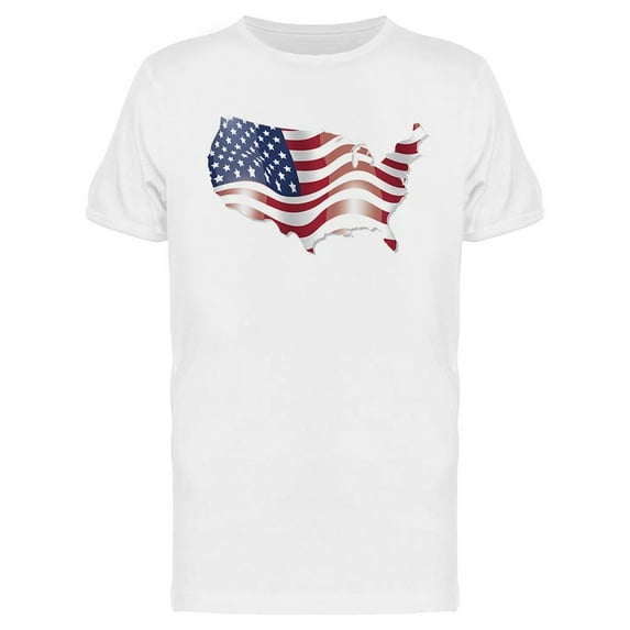 Usa Flag As Country T-Shirt Men -Image by Shutterstock, Male XX-Large