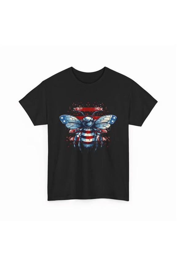Usa Flag Bee Shirt, Save The Bees Tee, Honeybee Tee, American Flag Bee Shirt