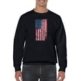 thumbnail image 1 of Usa Flag Classic Color Scratched Sweatshirt Men -GoatDeals Designs, Male 4X-Large, 1 of 4