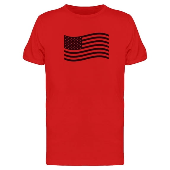 Usa Flag Cool Waving Doodle Tee Men's -Image by Shutterstock