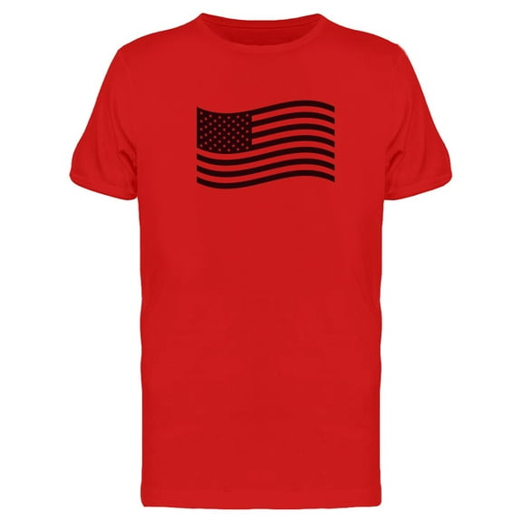 Usa Flag Cool Waving Doodle T-Shirt Men -Image by Shutterstock, Male 3X-Large
