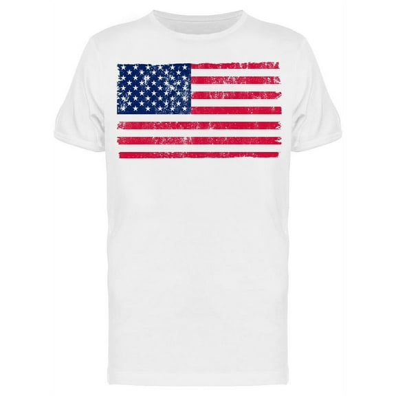 Usa Flag. Grunge Style T-Shirt Men -Image by Shutterstock, Male Large