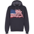 thumbnail image 1 of Usa Flag, In Grunge Hoodie Men -Image by Shutterstock, Male x-Large, 1 of 2