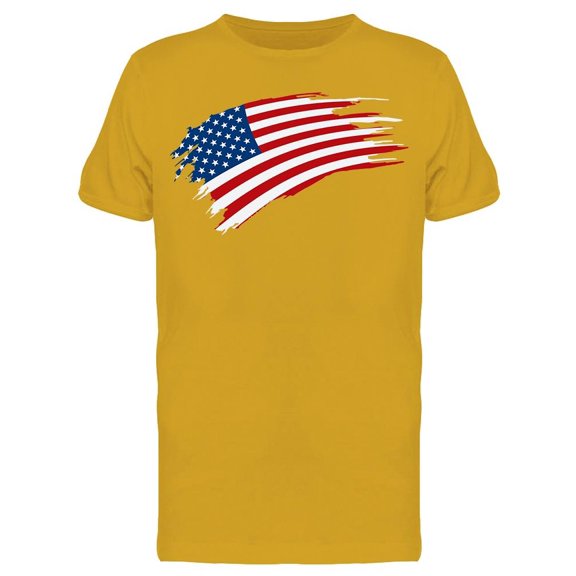 Usa Flag Isolated T-Shirt Men -Image by Shutterstock, Male Small