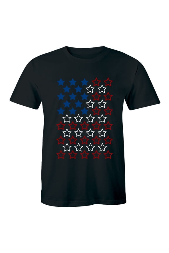 Usa Flag Made Of Star T Shirt U.S.A. Ameican Flag United States 4 Colors Men Tee All Size S-5Xl