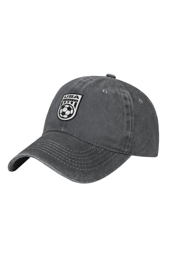 Usa Flag Soccer Ball Adult Adjustable Classic Washed Casquette Cap Hat Baseball Cap For Man For Woman