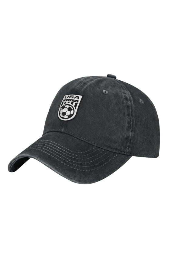 Usa Flag Soccer Ball Adult Adjustable Classic Washed Casquette Cap Hat Baseball Cap For Man For Woman