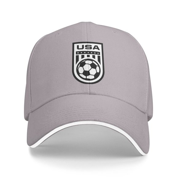 Usa Flag Soccer Ball Unisex Adult Baseball Caps Adjustable Sandwich Cap Casquette Hats Dad Hat Cap