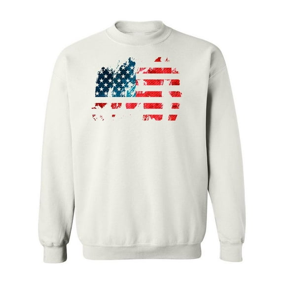 Usa Flag Vintage Style. Sweatshirt Men -Image by Shutterstock, Male Small