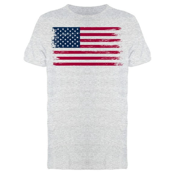 Usa Flag, W/Grunge Style T-Shirt Men -Image by Shutterstock, Male Large