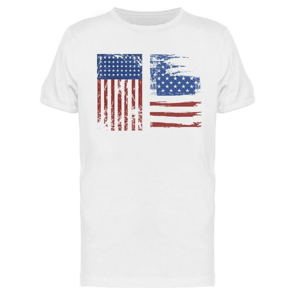 Usa Flags T-Shirt Men -Image by Shutterstock, Male Small