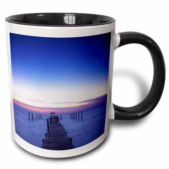 3drose, Usa, Florida, Captiva Sunrise - Us10 Rti0048 - Rob Tilley, 11oz Two-tone Black Mug