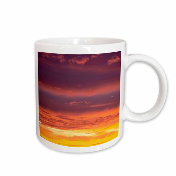 3drose, Usa, Georgia, Clouds Reflecting Sunrise 2., 11oz Mug