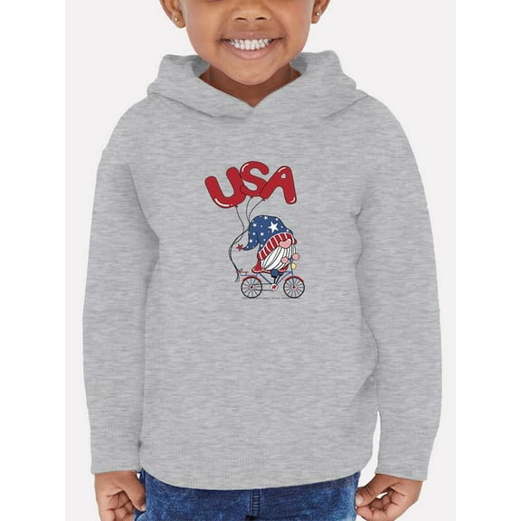 Usa Gnome W Balloons Hoodie Toddler -Image by Shutterstock,  5 Toddler