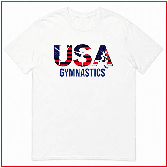 Usa Gymnastics Retro Athletic Artistic Graphic Style Unisex T Shirt V16137 Size S- 5XL
