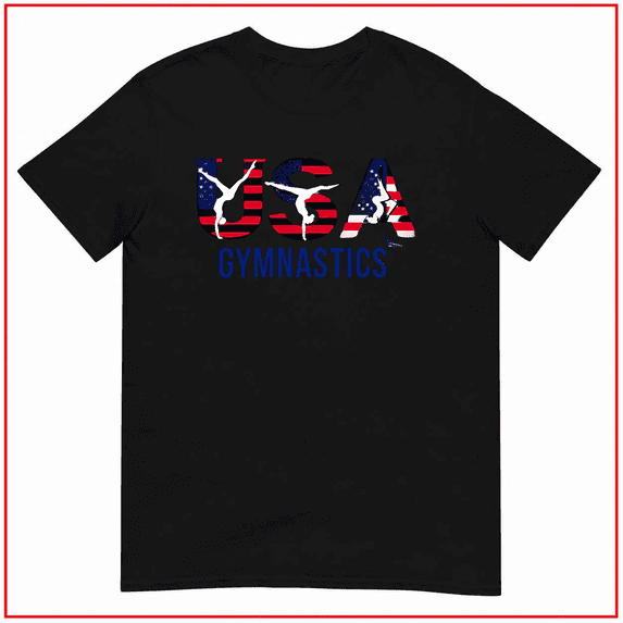 Usa Gymnastics Retro Athletic Artistic Graphic Style Unisex T Shirt V16137 Size S- 5XL