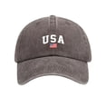 thumbnail image 1 of Usa Hats for Women Cool Hat Patriotic Hats Usa Flag Hat American Flag Hat Men's Unstructured Baseball Hats Womens Baseball Hat Usa Trucker Hat Outdoor Hats for Men Cotton Hat, 1 of 4