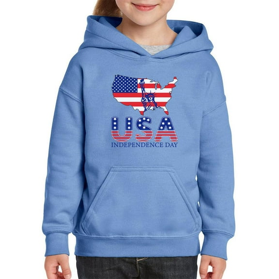 Usa Independence Day. Hoodie Juniors -Image by Shutterstock, Large
