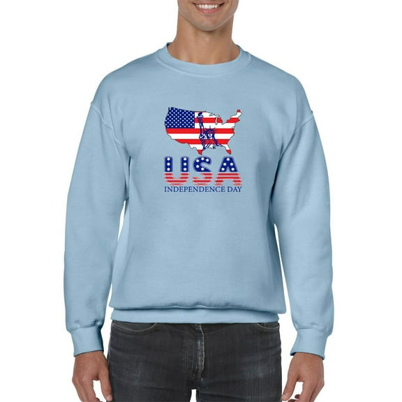 Usa Independence Day. Sweatshirt Men -Image by Shutterstock, Male Large