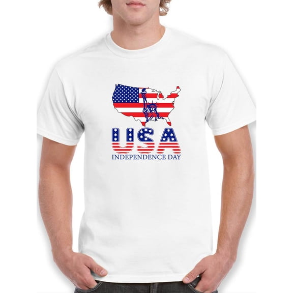 Usa Independence Day. T-Shirt Men -Image by Shutterstock, Male Small