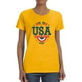 thumbnail image 1 of Usa. Independence Day T-Shirt Women -Image by Shutterstock, Female 4X-Large, 1 of 4