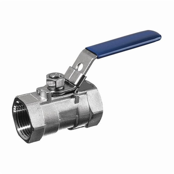 Usa Industrials Manual 2-Way Ball Valve,BSPT,304 SS ZUSA-VLV-143