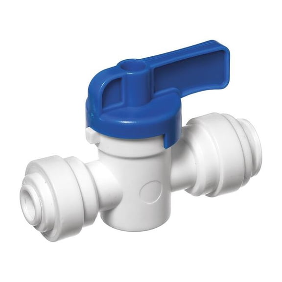 Usa Industrials Manual 2-Way Ball Valve,Push,Acetal ZUSA-VLV-76