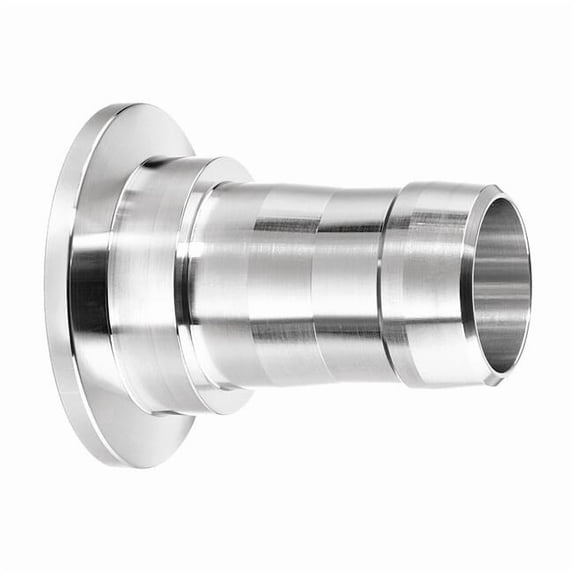 Vacuum Fitting, Straight Adapter, 3/4" Tube x 1/2" ID Barbed Hose
