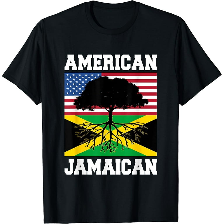 Jamaica Usa Flag Jamaican Roots American Born America Jamaica Usa Flag Jamaican Roots American Born America