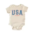 thumbnail image 1 of Usa July 4Th Baby Boy Girl Clothes Infant Bodysuit Cute Newbornrnn Cute Baby Onesie, BABY BODYSUIT LAT 4424, 1 of 3