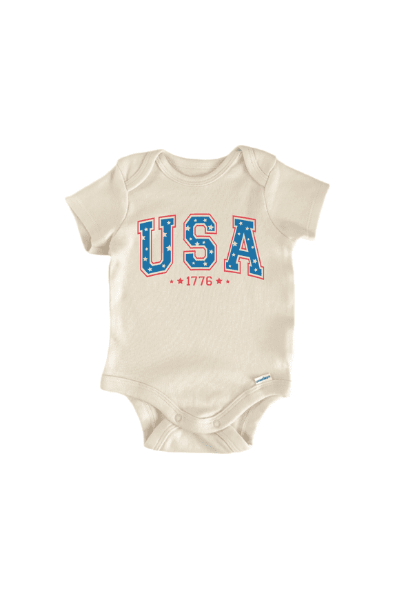 Usa July 4Th Newborn Baby Bodysuit
