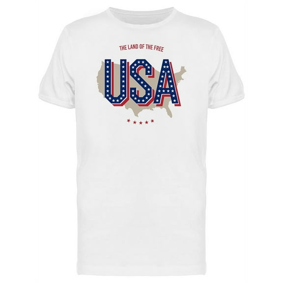 Usa Land Of The Free T-Shirt Men -Image by Shutterstock, Male Medium
