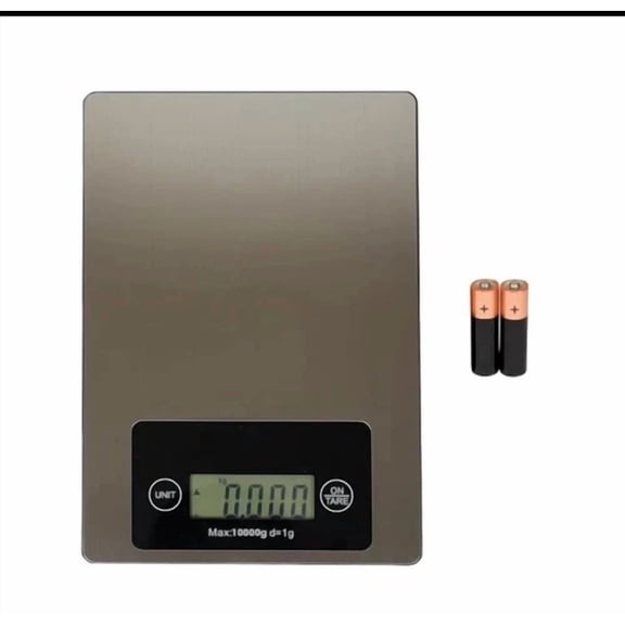 Usa Large Food Scale 22 Lb (10 Kg) Stainless Steel Digital Kitchen Scale For Gr