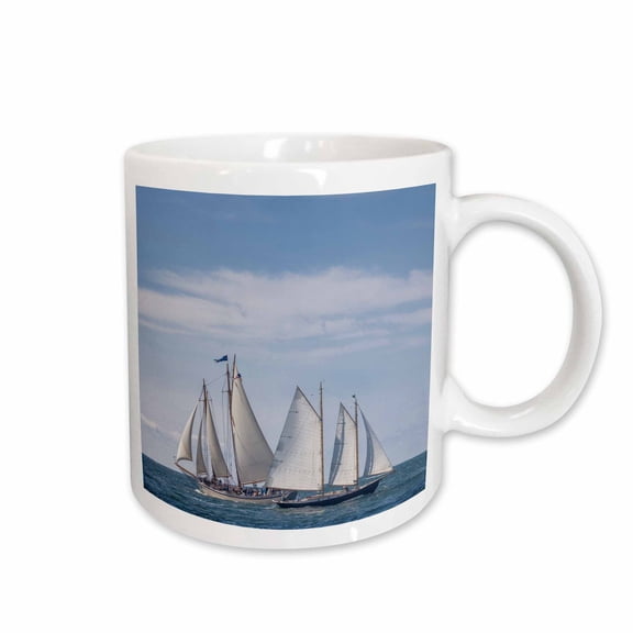 3drose, Usa, Massachusetts, Cape Ann, Gloucester. Schooner Festival, 15oz Mug