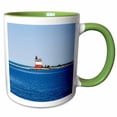 thumbnail image 1 of 3drose, Usa Michigan, Macinaw City, Round Island Lighthouse - Us23 Pha0003 - Peter Hawkins, 11oz Two-tone Green Mug, 1 of 6