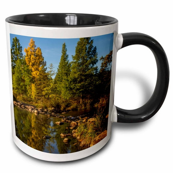 3drose, Usa, Minnesota, Itasca State Park., 15oz Two-tone Black Mug