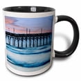thumbnail image 1 of 3drose, Usa, North Carolina, Sunset Beach Pier, Sunrise - Us34 Bjy0031 - Jaynes Gallery, 15oz Two-tone Black Mug, 1 of 6