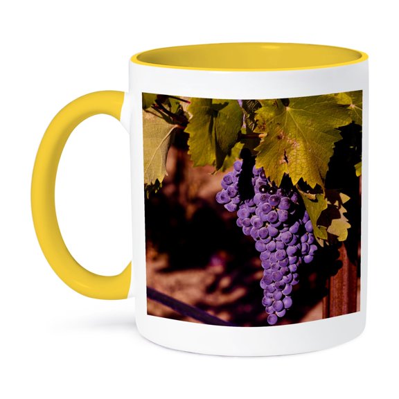 Usa, Northwest, Eastern Washington, Kiona Winery - Us48 Rdu0300 - Richard Duval, 11oz Two-Tone Yellow Mug