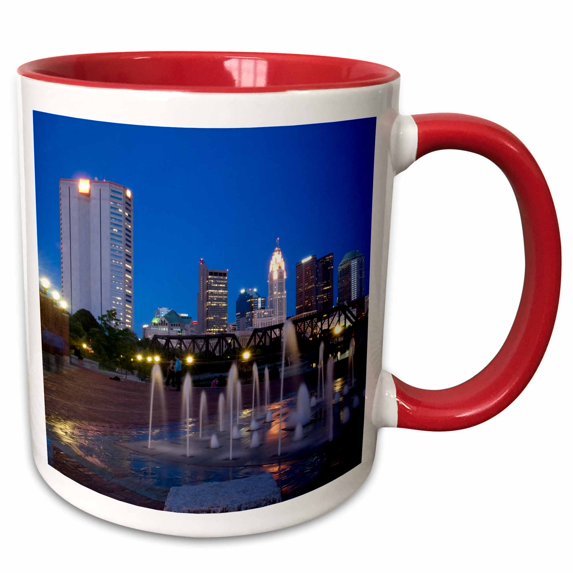 3drose, Usa, Ohio, Columbus - Us36 Twe0008 - E. O. Reed, 11oz Two-tone Red Mug