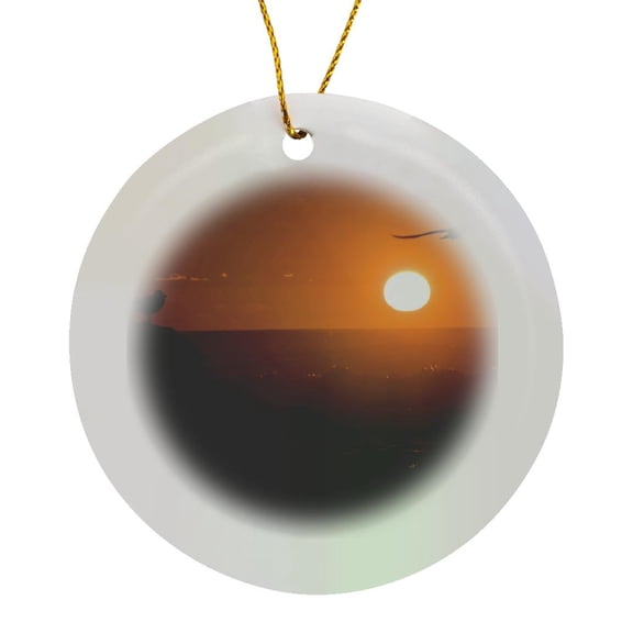 3drose, Usa, Oregon, Bandon Beach. Seagulls - Us38 Bja0423 - Jaynes Gallery, Circle Porcelain Ornament