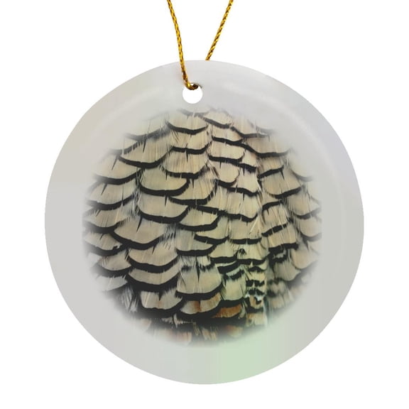 3drose, Usa, Oregon, Bend. California Quail Bird - Us38 Rer0409 - Ric Ergenbright, Circle Porcelain Ornament