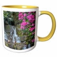 thumbnail image 1 of 3drose, Usa, Oregon. Mallard Ducks Next to Waterfall and Rhododendron., 11oz Two-tone Yellow Mug, 1 of 6