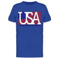 thumbnail image 1 of Usa Over Colored Flag T-Shirt Men -Image by Shutterstock, Male XX-Large, 1 of 2